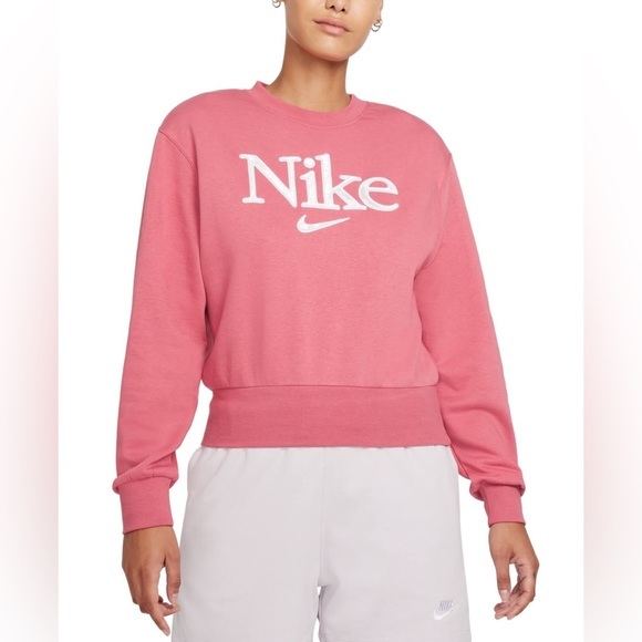 Nike Sweaters - Nike Center‎ Check Women’s Spell Out Maroon Salmon Sweater Size S